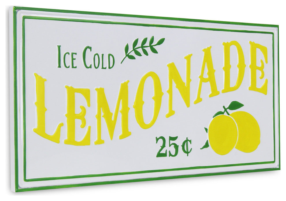 Maison Ice Cold Lemonade Sign - Green