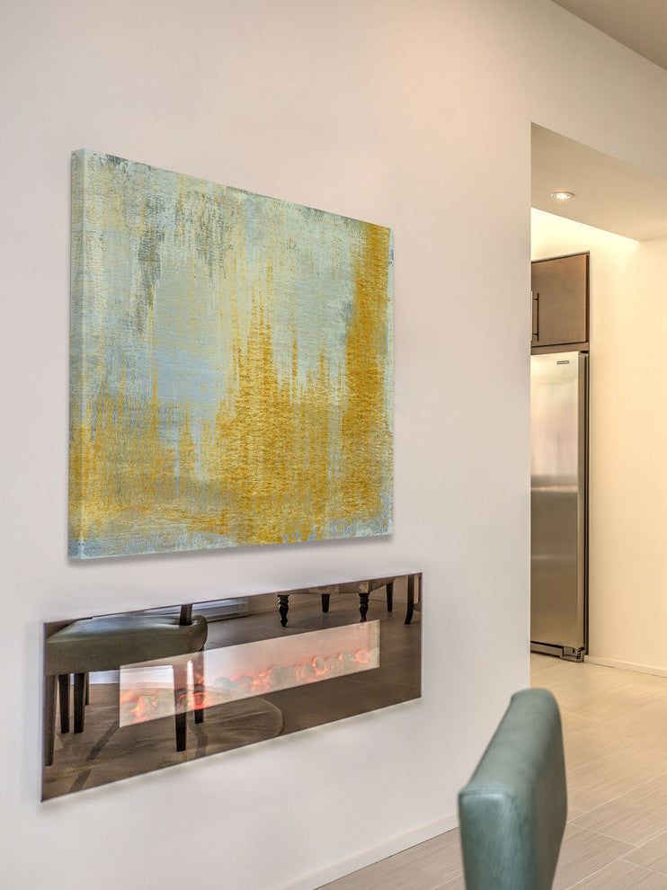 "Analog X" Painting Print on Canvas by Aryai