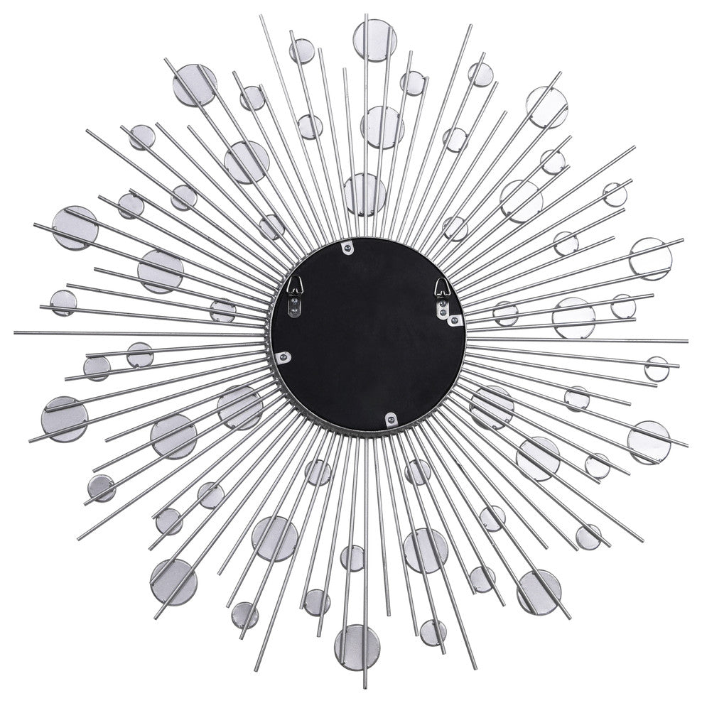 "Milkyway" Bling Round Wall Mirror, Bathroom Mirror, Vanity Mirror 36"x36"