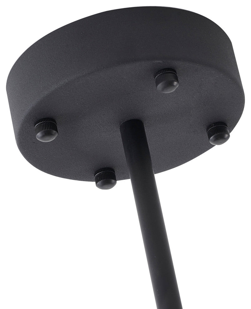 Bethel International BE11C24B 5-Light LED Chandelier, Black