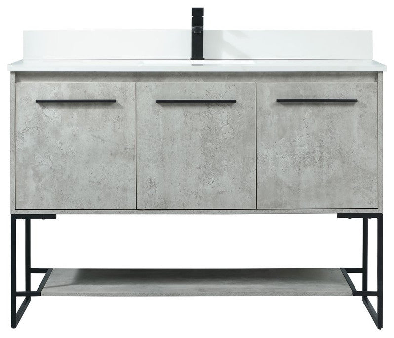 Elegant Decor Sloane Bathroom Vanity Concrete Grey
