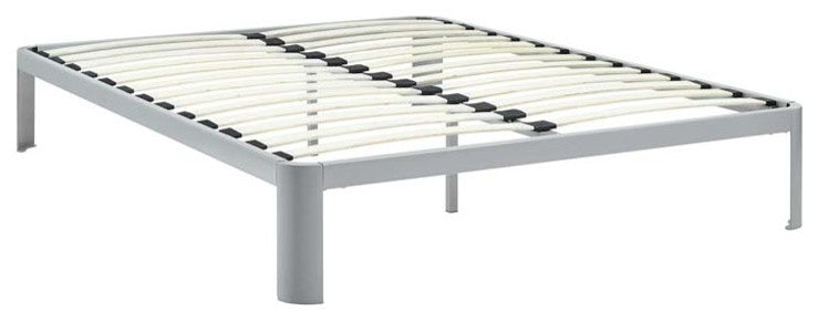 Corinne King Bed Frame, Gray