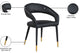 Destiny Dining Chair, Black, Faux Leather