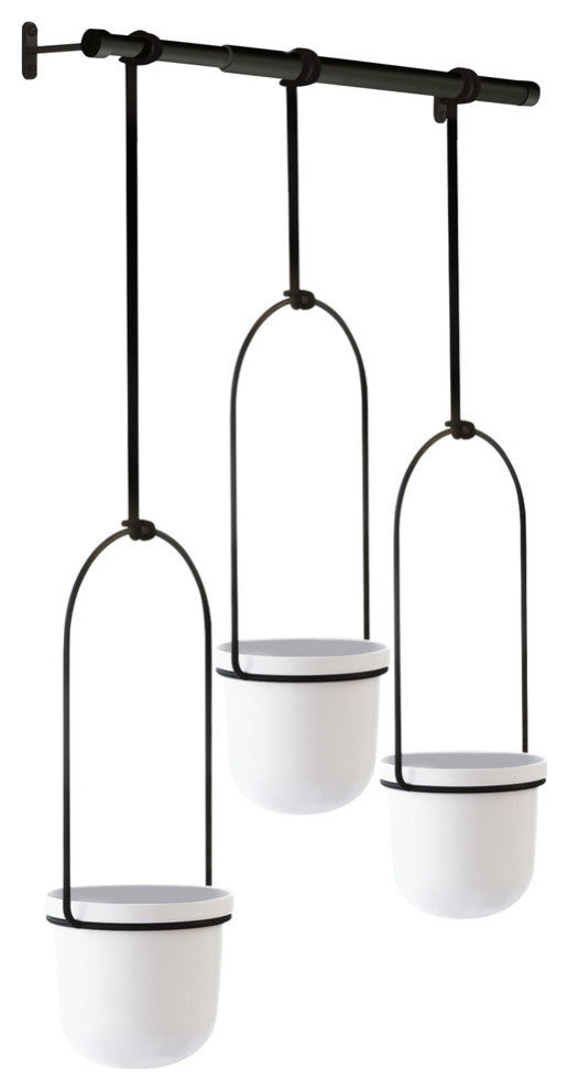 Triflora Hanging Planter White