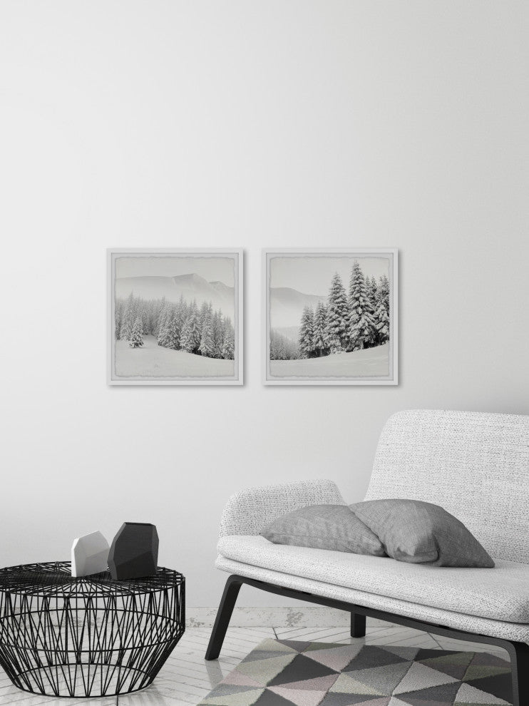 Hello Winter Diptych, 2-Piece Set, 18x18 Panels