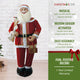 58" Dancing Santa Claus With Naughty and Nice List, Gifts and Toy Sack