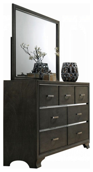 Acme Caren 7-Drawer Dresser, Charcoal