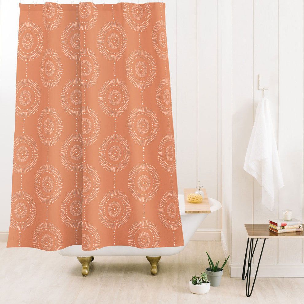Heather Dutton Glimmer Melon Shower Curtain