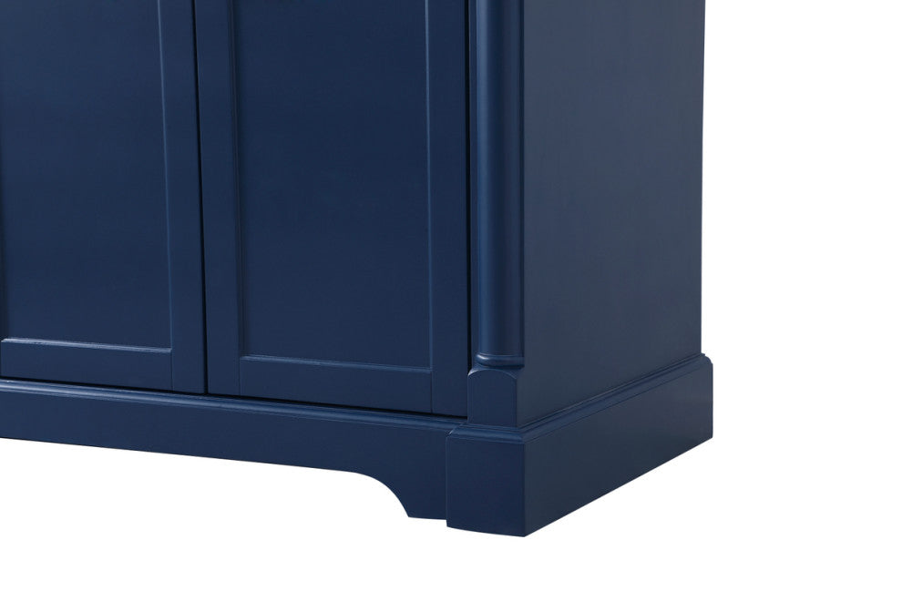 Home Living 21.5" Transitional Black-Light Bathroom Vanity, Blue, 72