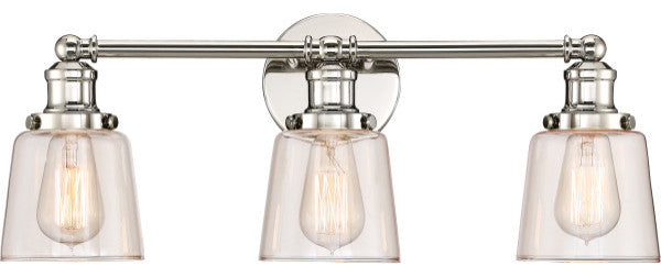Quoizel UNI8603PK Three Light Bath Fixture Union Polished Nickel