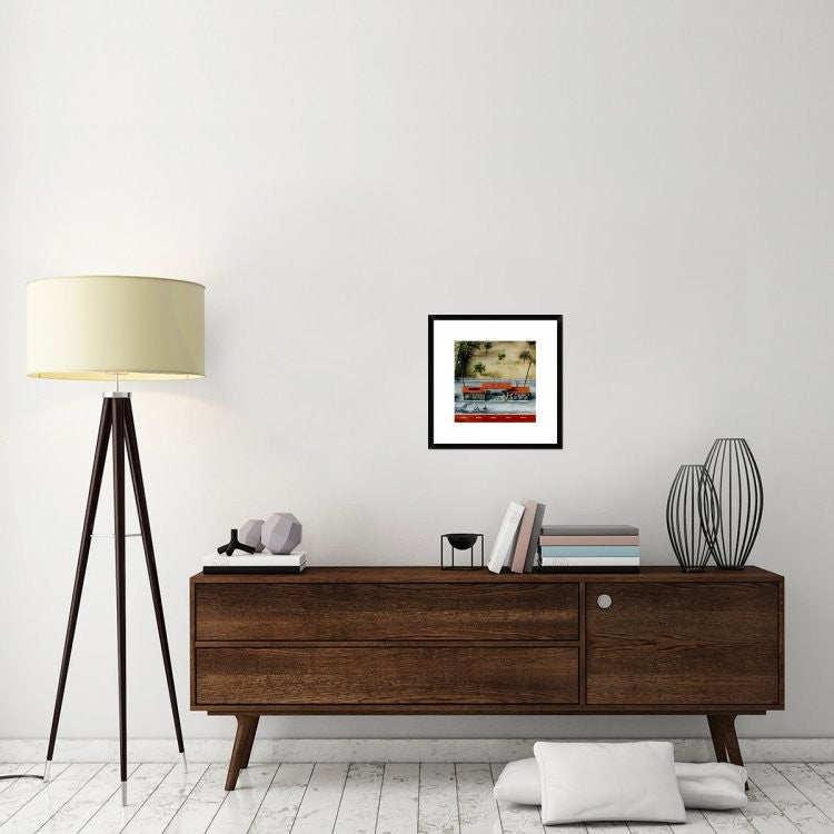 "Paint It Red" Framed Digital Print by Ambra, 20"x20"