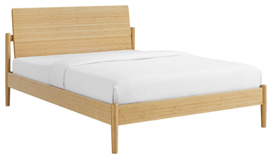 Greenington Monterey Solid Moso Bamboo Queen Platform Bed | Wheat