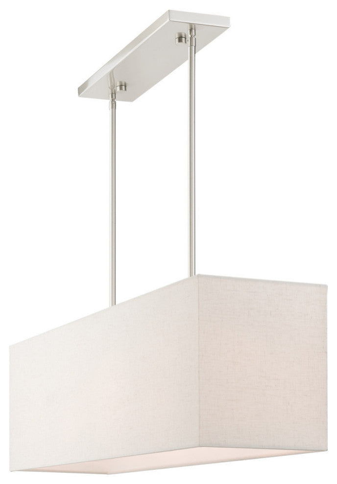Summit 4 Light Brushed Nickel Linear Chandelier