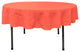 LA Linen Round Polyester Poplin, Coral, 72" Round