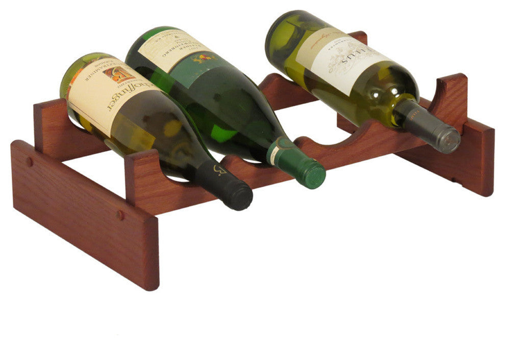 4 Bottle Dakota Wine Rack, Mahogany