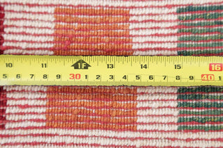 Consigned, Oriental Persian Style Hand-Knotted Gabbeh Area Rug, Beige, 4'3"X3'5"