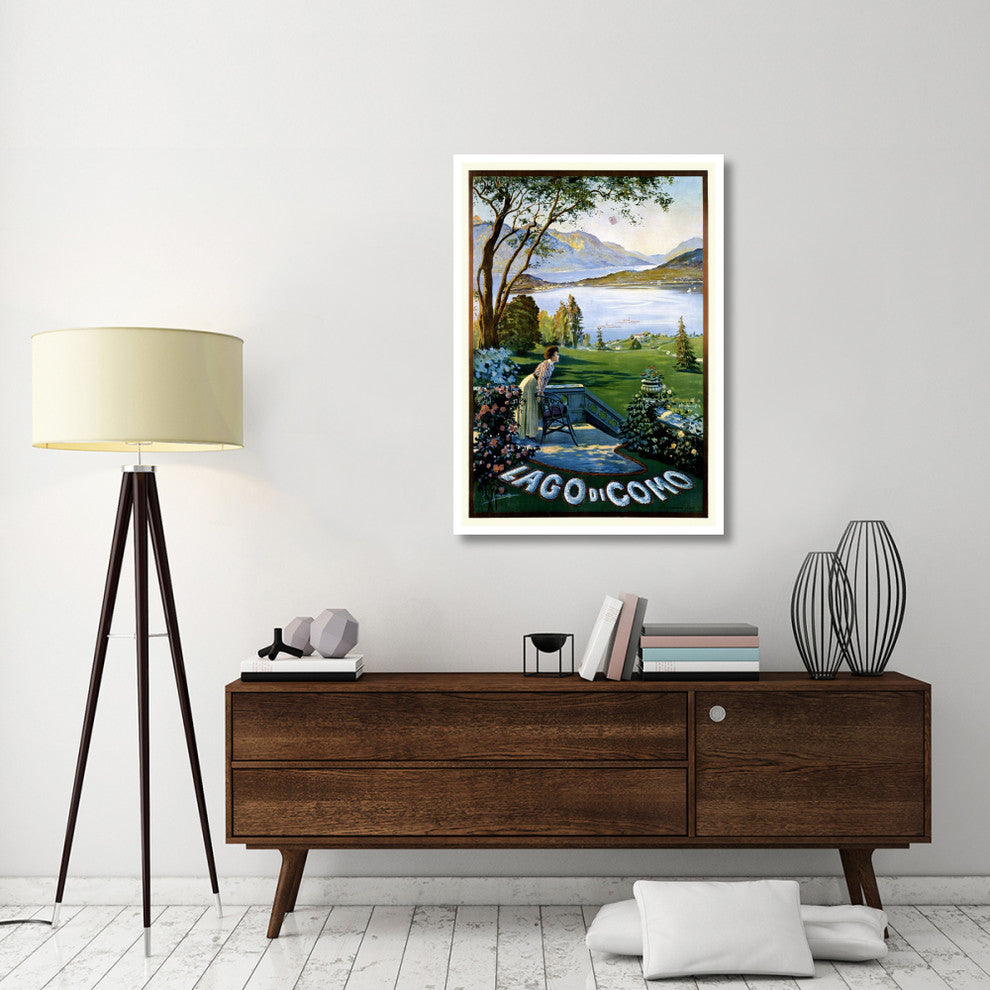 "Lago di Como" Digital Paper Print by Elio Ximenes, 33"x46"