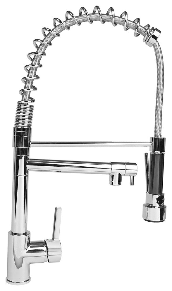 Cosmo Single-Handle Pull-Out Sprayer Kitchen Faucet With Ceramic Disc Cartridge