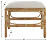 Laguna Small Bench, White