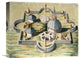 "Stellebourg Observatory and Instruments" Canvas Giclee by Joan Blaeu, 16"x13"