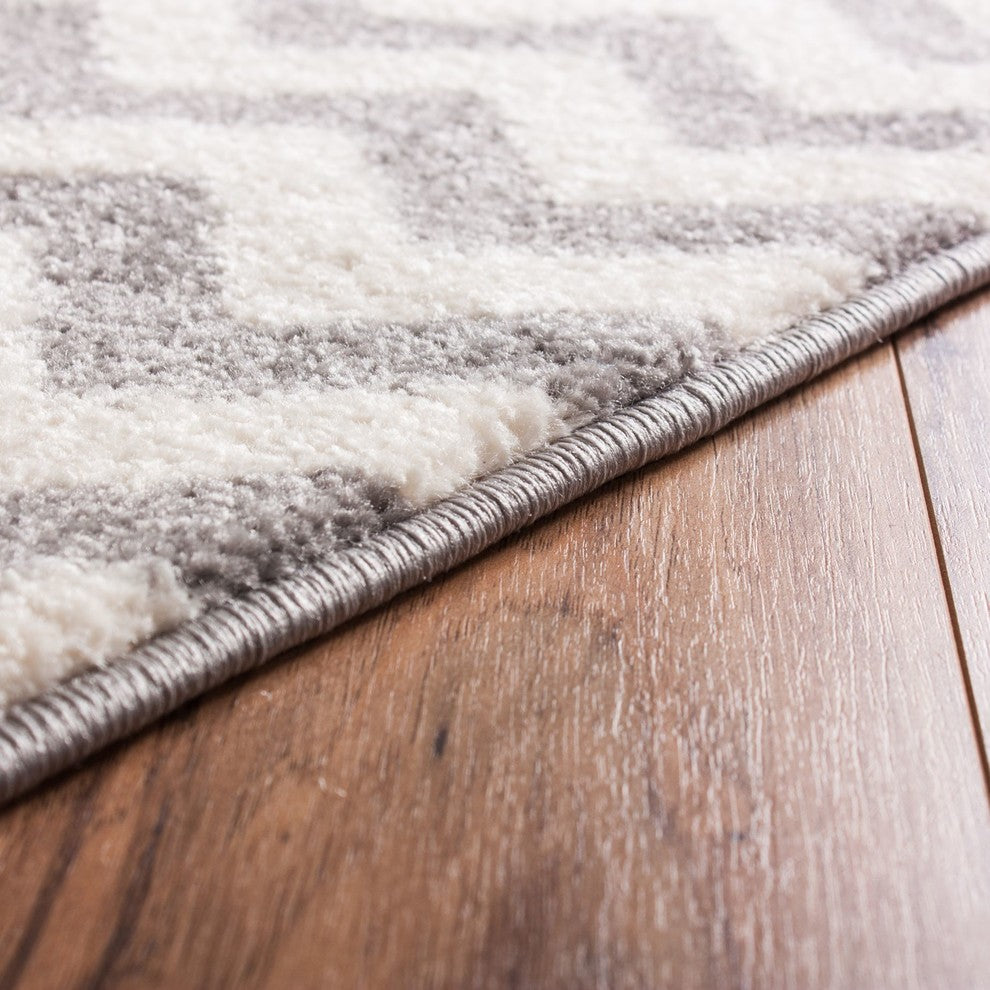 Well Woven Sydney Eli Chevron Area Rug, Gray 7''10''''x10''6"