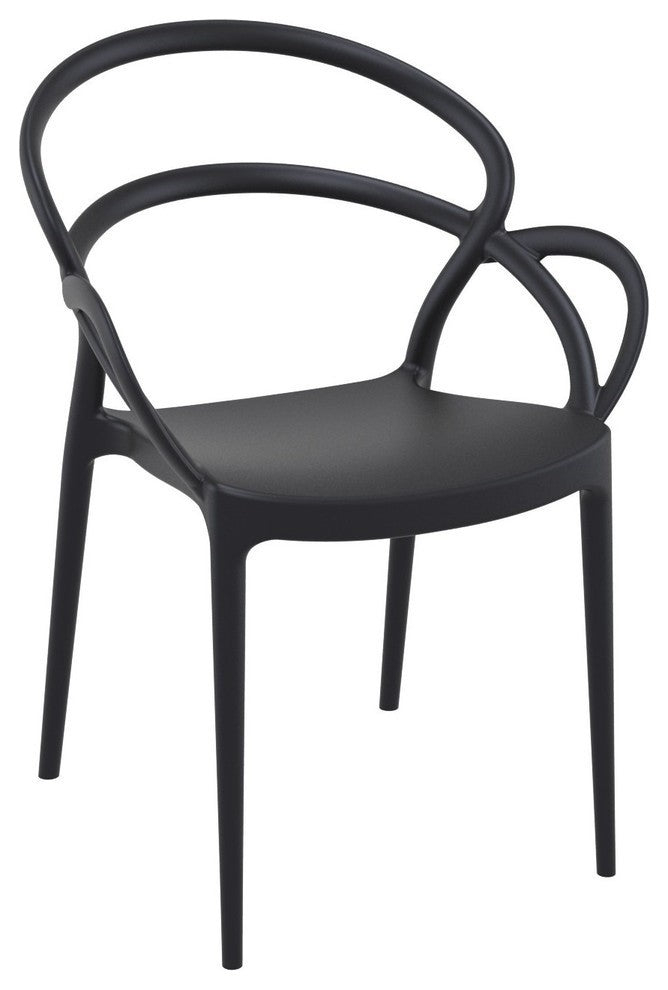 Compamia Mila Extendable Outdoor Dining 11-Piece Set, Black