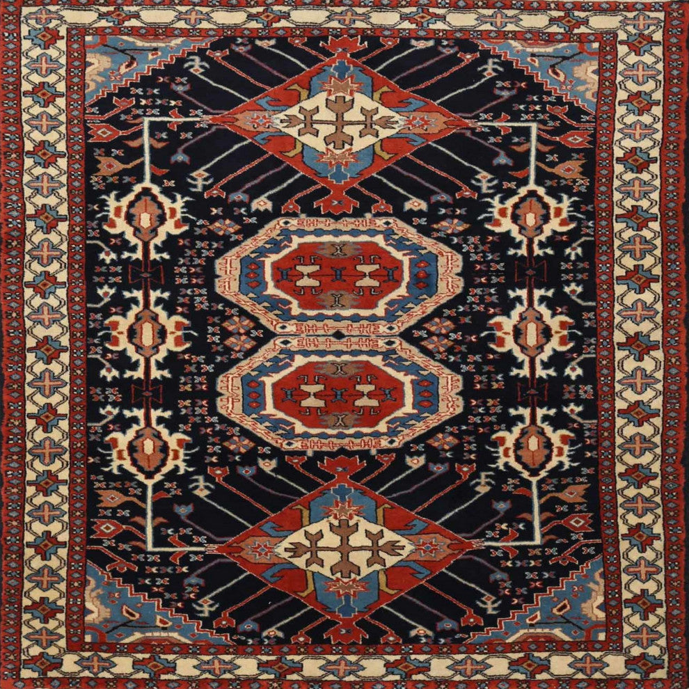 Ahgly Company Indoor Square Traditional Area Rugs, 3' Square