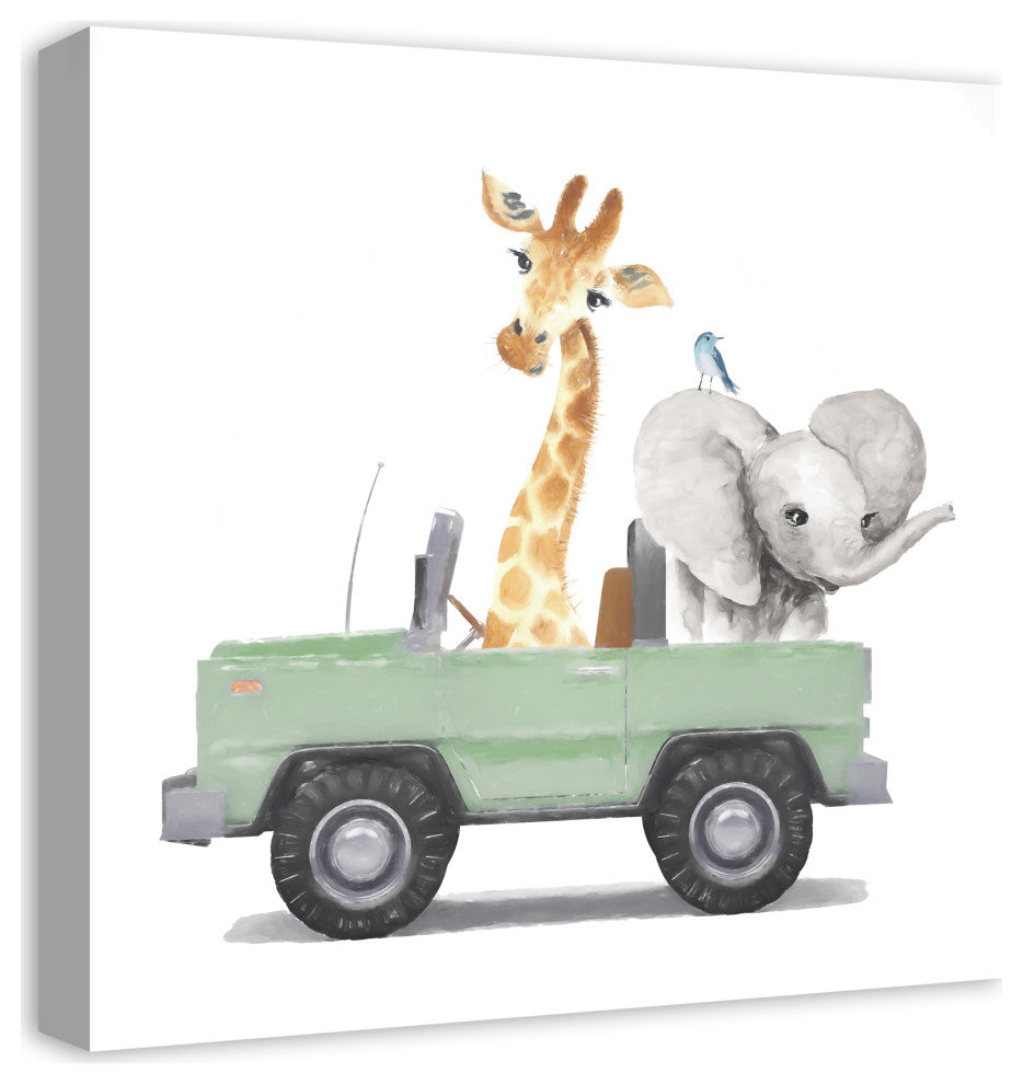 Cruisin Animals 20"x20" Canvas Wall Art