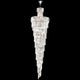 James R. Moder Europa Collection Entry Chandelier, Clear H 118"
