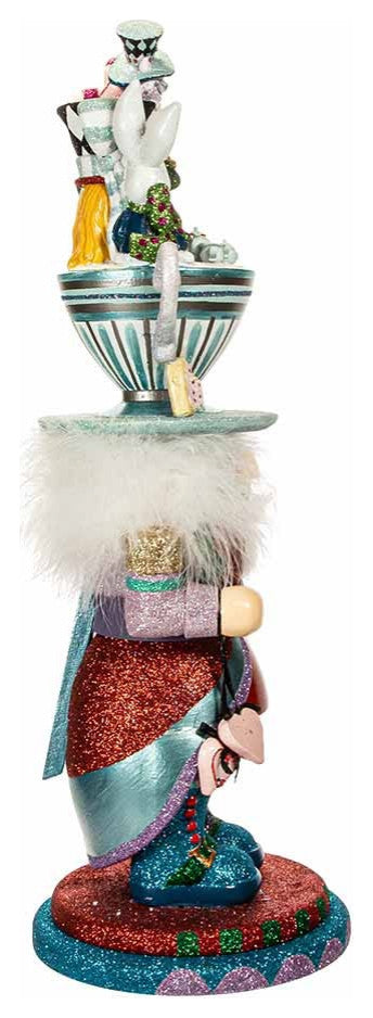 Kurt Adler 18" Hollywood Alice Teacup Hat Nutcracker