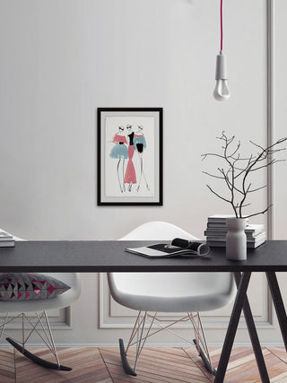 "Pastel Trio" Framed Painting Print, 24"x36"