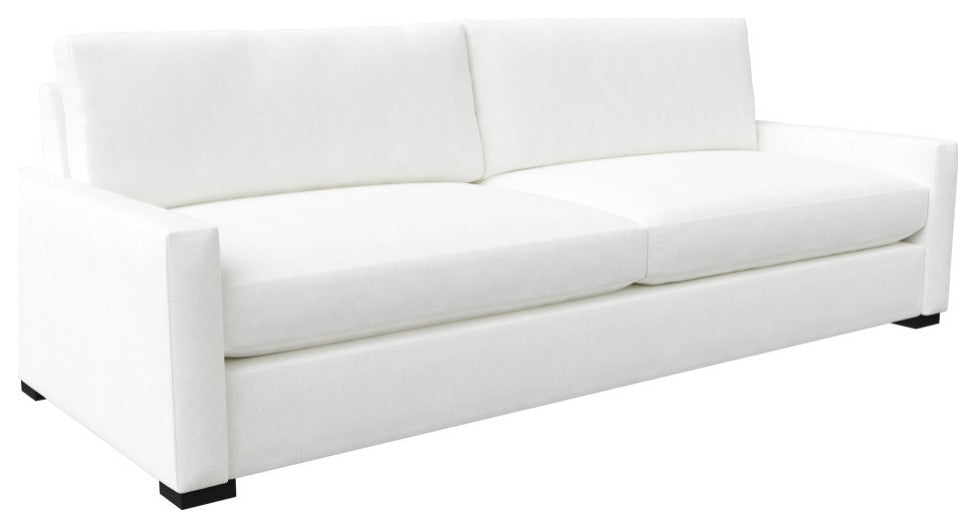 Nativa Interiors Revolution 95" Sofa, Off White, Depth: Deep Plush
