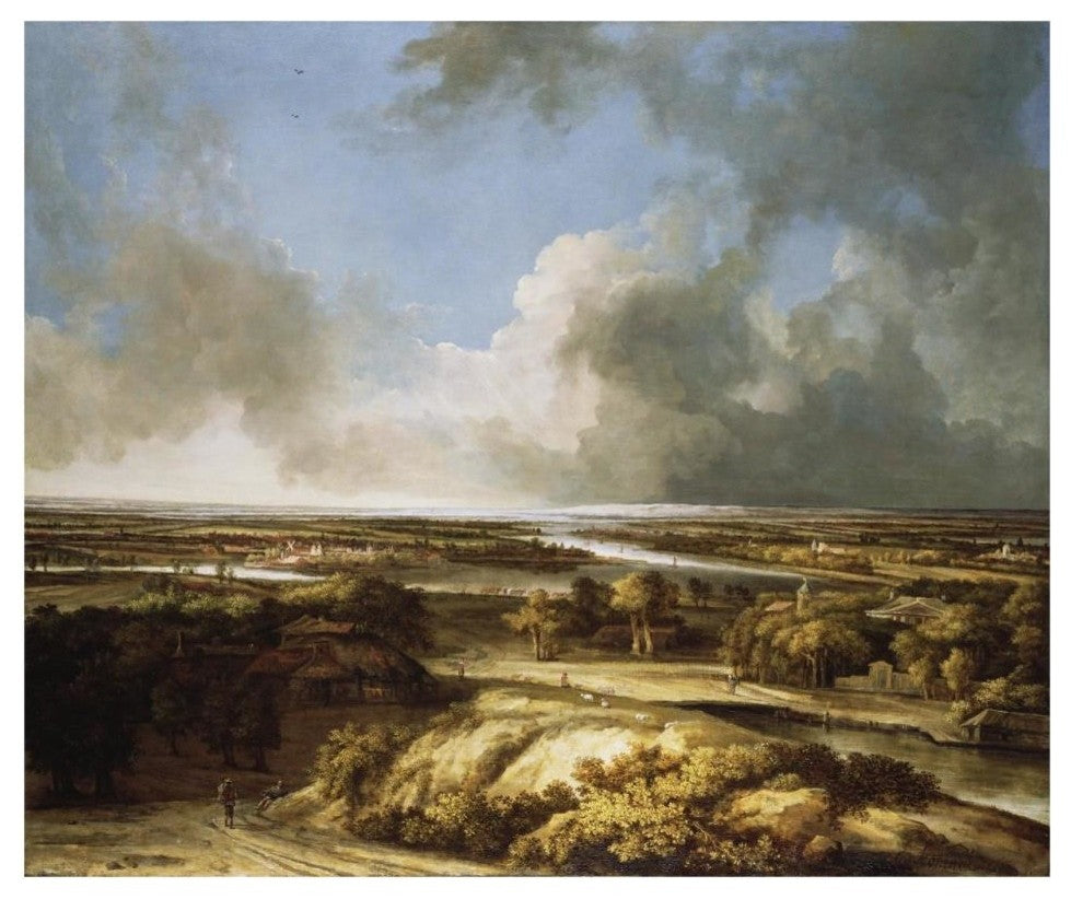 "A Panoramic Landscape" Digital Paper Print by Philips Koninck, 32"x27"