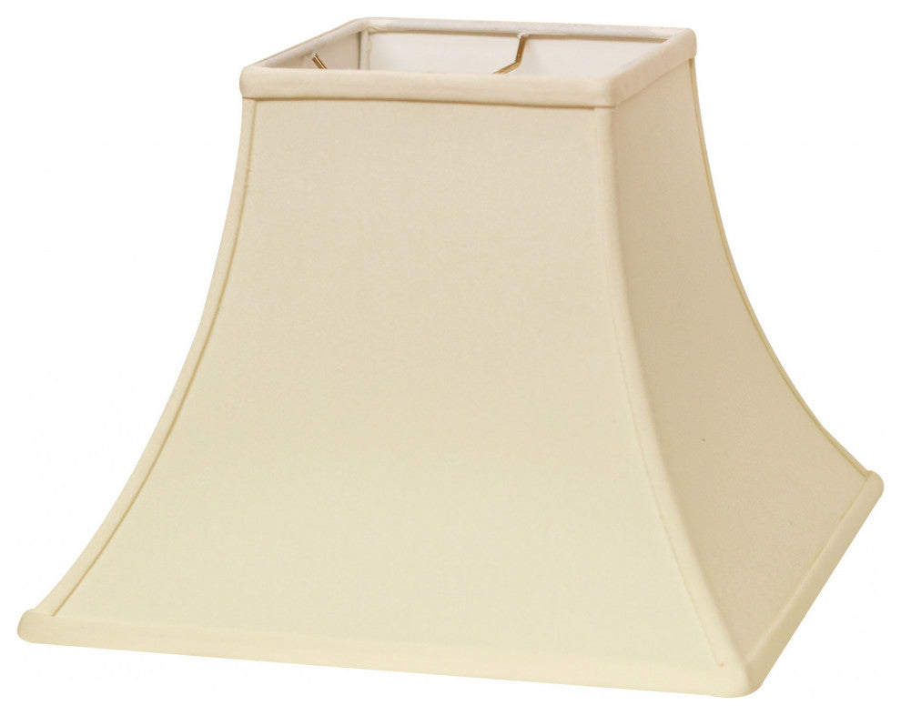 10" Ivory Premium Square Bell Slanted No Slub Lampshade