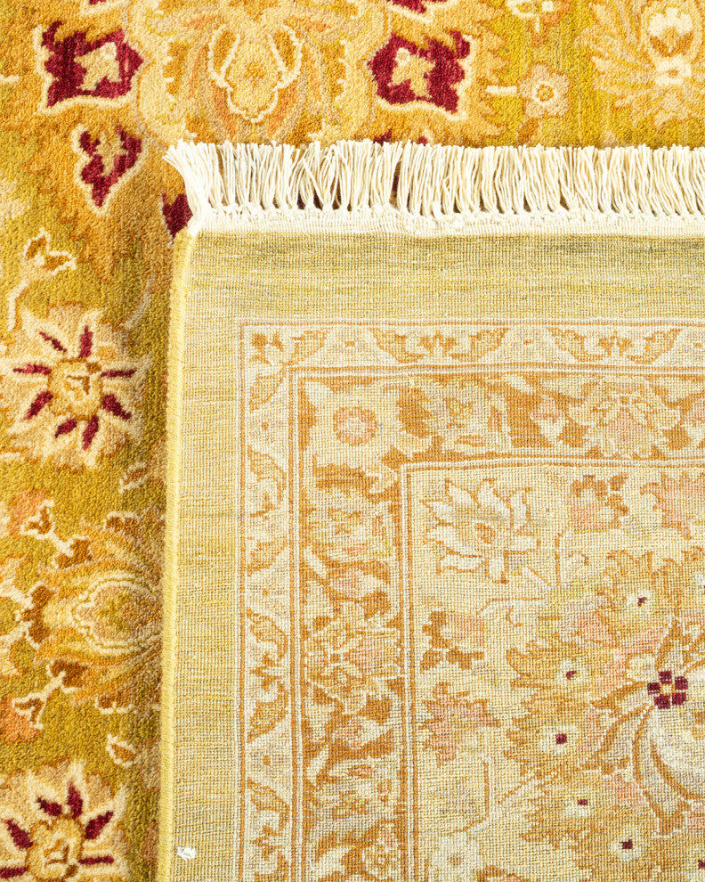Shinde One-of-a-Kind Hand-Knotted Area Rug Green, 10'2"x13'10"
