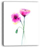 "Pair of Large Purple Poppy Flowers" Flower Canvas Wall Art, 30"x40"