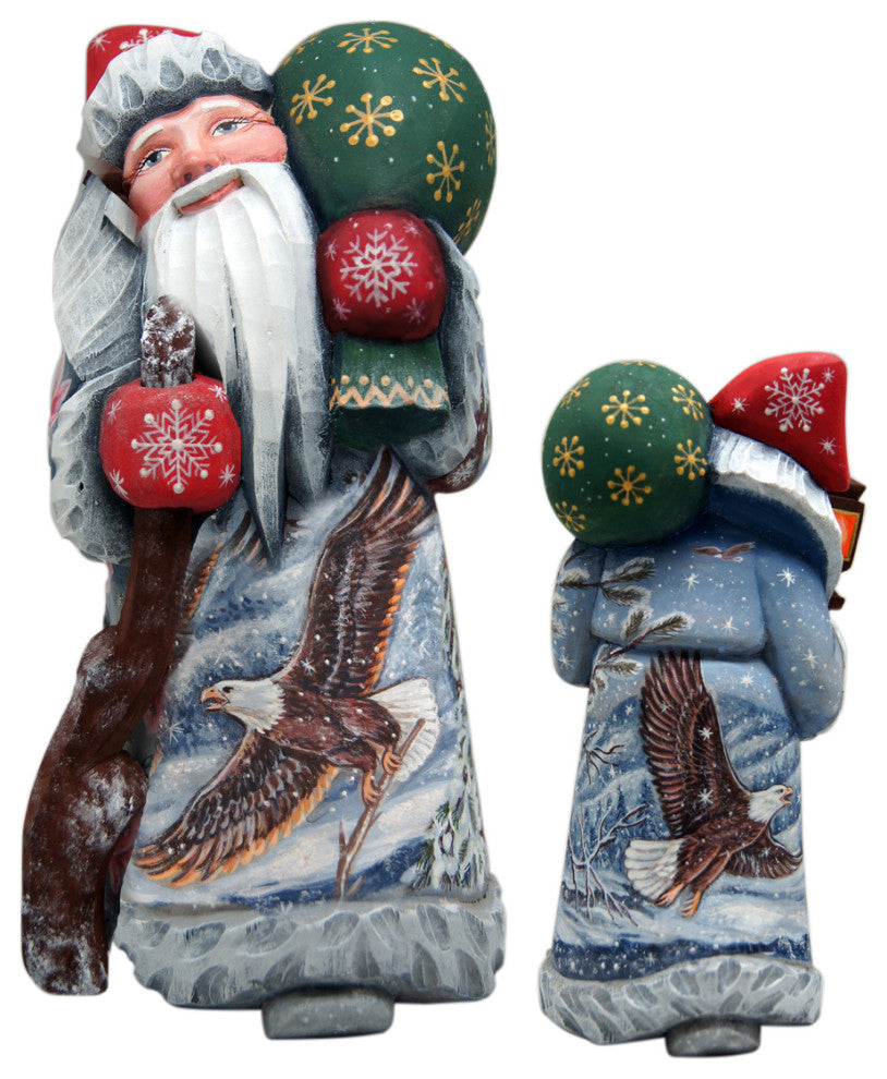 Eagle Santa Masterpiece Woodcarved Figurine