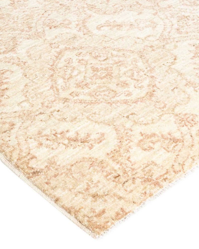 Eclectic, One-of-a-Kind Hand-Knotted Area Rug Ivory, 4'1"x6'3"