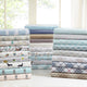 True North by Sleep Philosophy Cotton Flannel Winter Sheet Set, Plaid, Tan