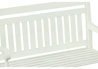 Belmont Outdoor Woodoor Bench, White