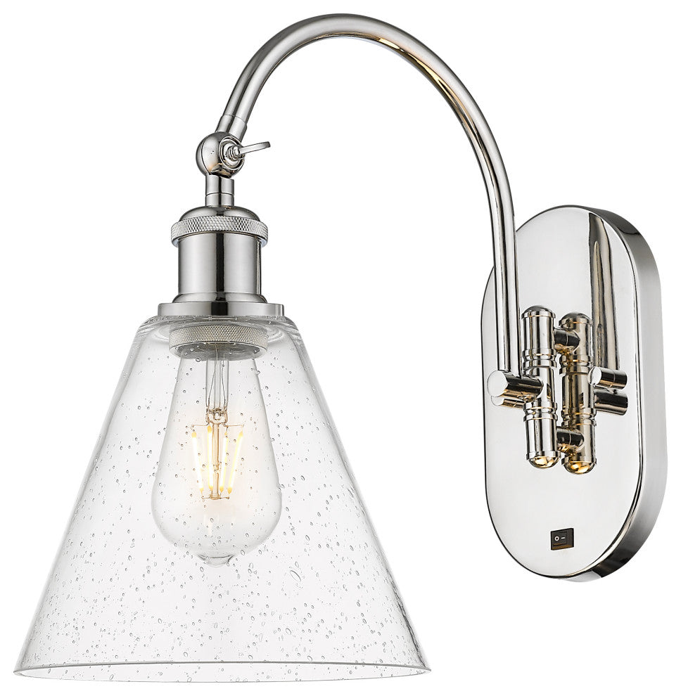 Innovations 518-1W-PN-GBC-84-LED 1 Light Sconce, Polished Nickel