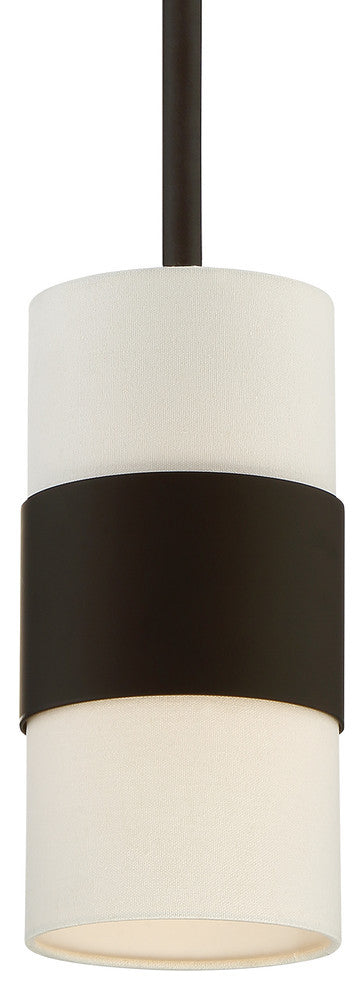 Libby Langdon for Crystorama Grayson 1 Light Dark Bronze Pendant