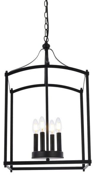 Judy 4-Light Pendant, Black