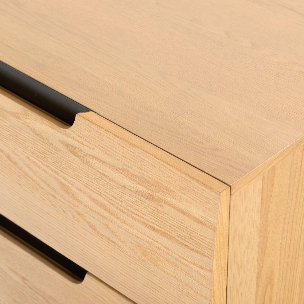 Safavieh Couture Beethoven 2 Drawer Nightstand, Natural