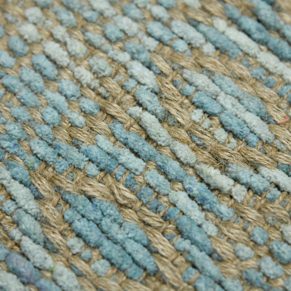 Zola Parquet Area Rug, Light Blue, 5' x 8', Geometric