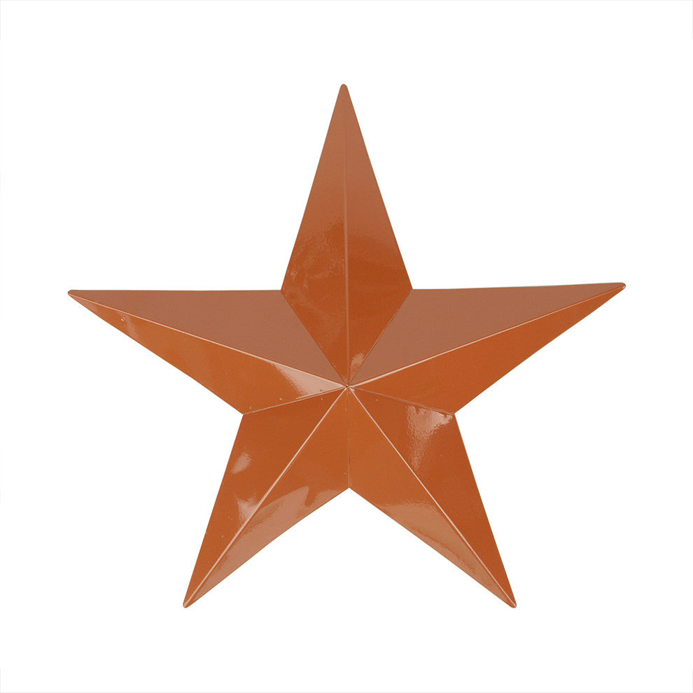 Country Rustic Star Indoor/Outdoor Wall Decoration, Light Brown, 3'