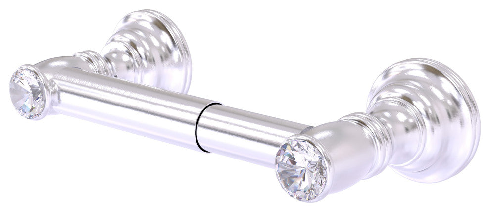 Carolina Crystal 2 Post Toilet Tissue Holder, Satin Chrome