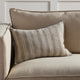 Jaipur Living Lucien Striped Pillow, Cream/Gray, 13"x21", Down Fill