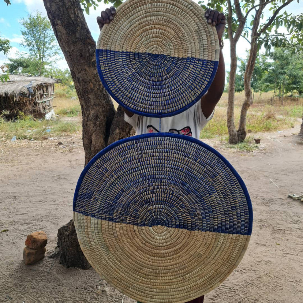 Connecting Shapes Palm Wall Sculpture, Artisan Crafted, Malawi