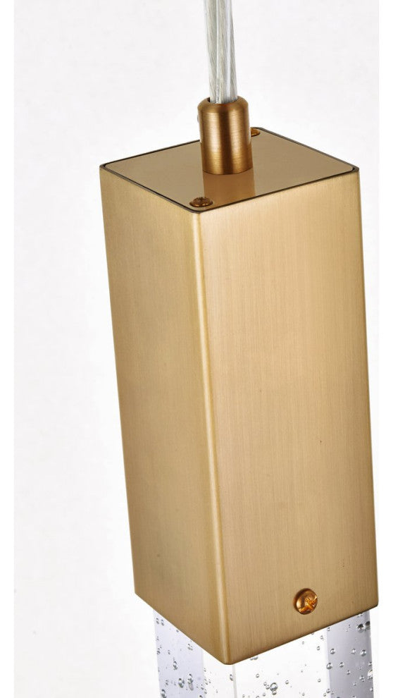 Wade 10-Light Pendant, Satin Gold